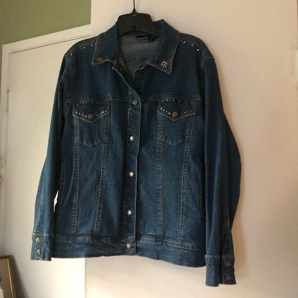 EUC North Crest Jean jacket women’s large